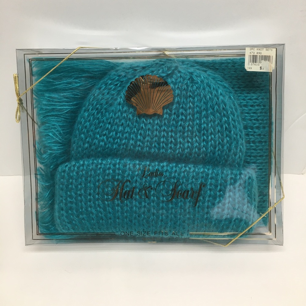 Cult Gaia Teal Knit Clutch